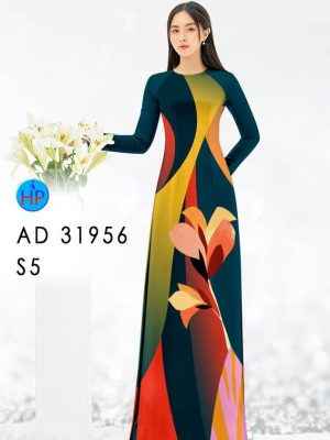 Vải Áo Dài Hoa In 3D AD 31956 32